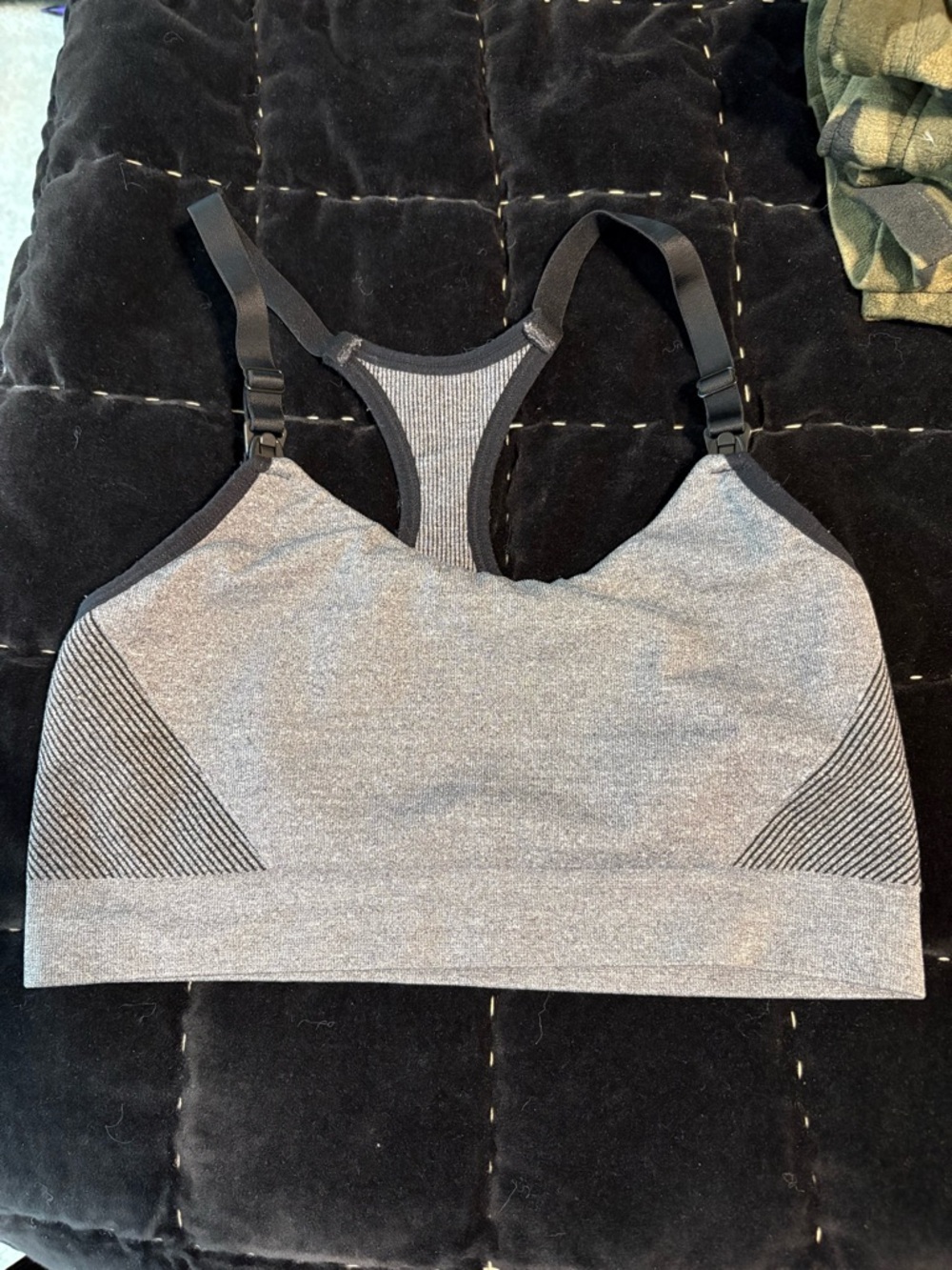 Auden Size Medium Nursing Yoga Bra - Grey